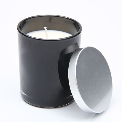 glass candle holder with metal lid glass votive candle empty glass jars for candles