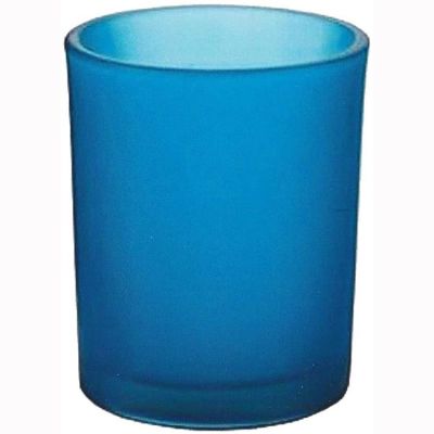 Custom design China supplier white frosted glass candle jars luxury