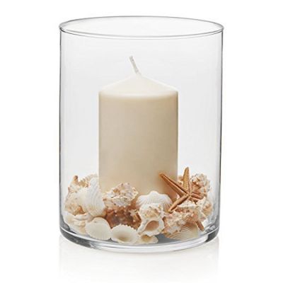 votive candle holder cylinder glass vase hand cut glass cylinders