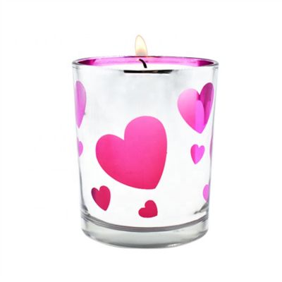 Wholesale New Design Electroplating Coating Glass Candle Jar Candle Holder