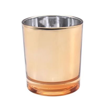 customs hot spraying empty cylinder 8oz candle glass jars