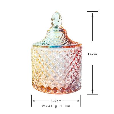 Wholesale colored fashion candle jars decorative candle jars in bulk