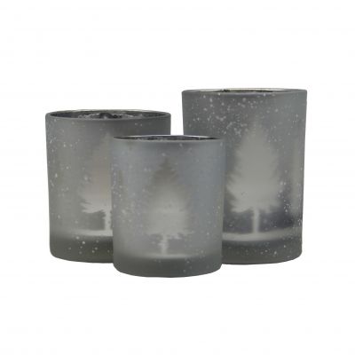 white votive candle holder Wholesale dedication of candlestick mercury glass