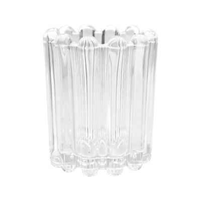 fancy design wedding party empty glass jar candle jar with lid wholesale