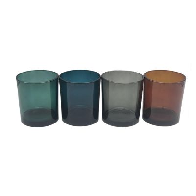 Wholesale amber glass candle jar with wooden lid amber glass candle jar bamboo lid