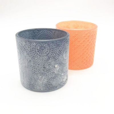 Glass candlestick for home decoration European glass candlestick lighting glass candle holder insert