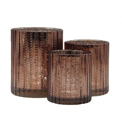 tealight candle holder set of 3 glassr for home decoration home decoration use mercury glass candle holder