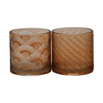 Wholesale custom glass candle stick holder tea candle holder cup