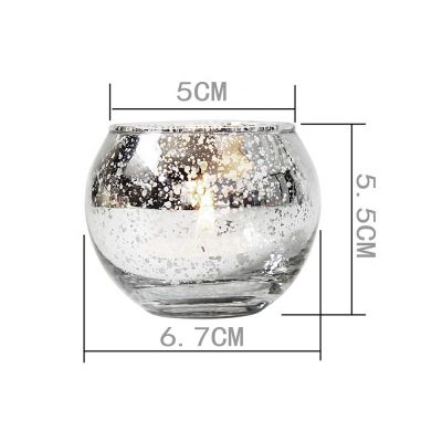 Hot sale egg shape electroplated wholesale candle glass jar luxury