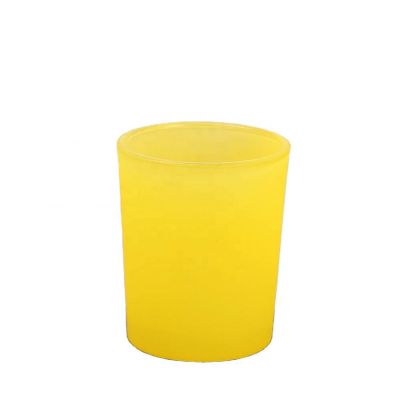 Hot sale custom frosted candle jars empty