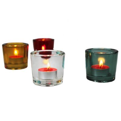 old fashion wholesale good custom glass candle base holder