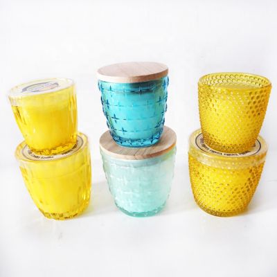 The factory specializes in producing custom colored glass candle holders for family decoration and party use