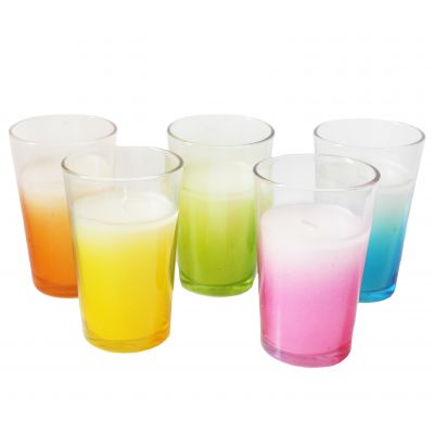 Wholesale customized Gradient candles candle jar candle holder Container