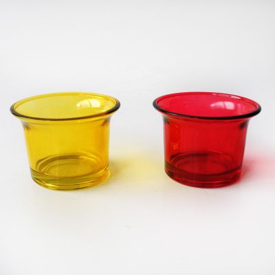 Hot sale cheap 2oz 4oz 6oz round fashion glass candle holder