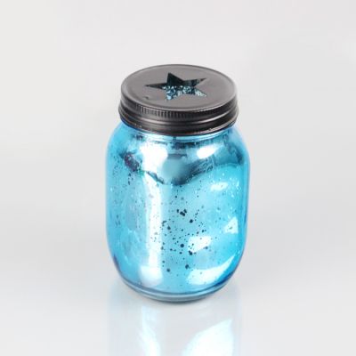 Bear Shaped Colored Candle Holder Glass Home Decoration