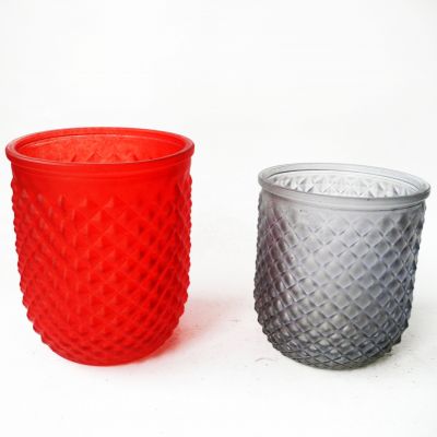 8oz 10oz 12oz custom size candle empty jar custom shaped glass candle holder