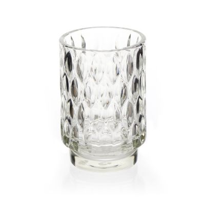 Recycled Soy Wax Paraffin Large Clear Cylinder Empty Candle Holder For Candle making