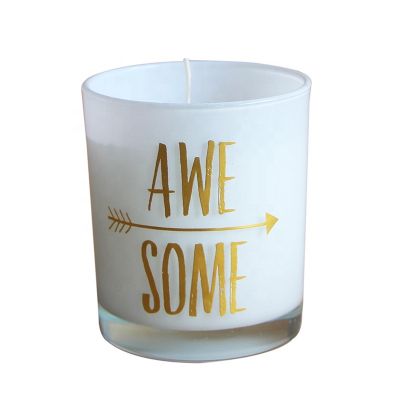 Wholesale new white glass candle jar candle holder