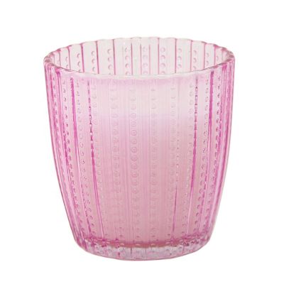 Custom glass candle jar candle holder with lid