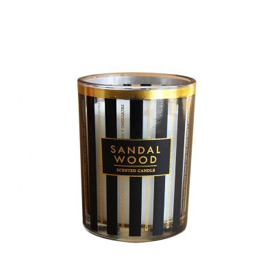 New design glass candle jar candle holder home
