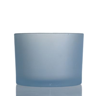 Gift Store 500ml Empty Wide Mouth Glass Candle Jar Candle Holder For Sale