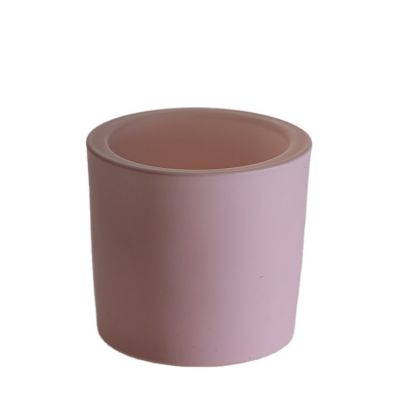 Unique Home Decor Mini Round Glass Matte Candle Jars For Wedding