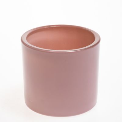 Gift Bottle 260ml Round Pink Glass Candle Jar 250 ml Empty Fragrance Bottle Glass Reed Diffuser Bottle