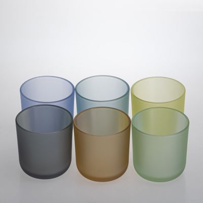 Wholesale wedding decoration candle holder 10oz candle holder glass for sell