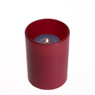 Wholesale Glass Candle Holder 12oz Pink Color Glass Jar Candle For Home Decor
