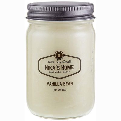 Custom made 500ml luxury glass candle jars and lids with candle