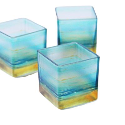 Wholesale luxury Home Decorations Candle Lamp Lantern Star Tealight Glass candle holders