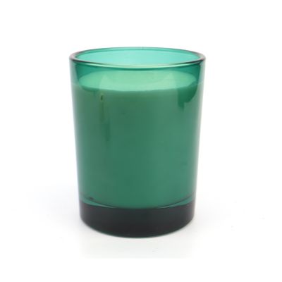 Colored Custom 4oz 8oz10oz Round Matte White Frosted Clear Amber Transparent Glass Candle Holders Jars Candle Vessels in Bulk