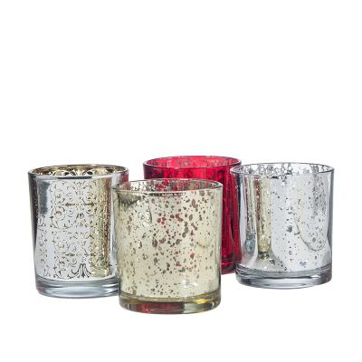 Cheap Electroplated Colorful Personalised Laser Engraved Votive Candle Holder