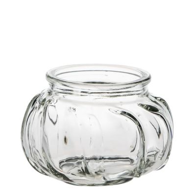 Factory Direct Sales 100ml Glass Embossed Cheap Candle Holders For Home Decor
