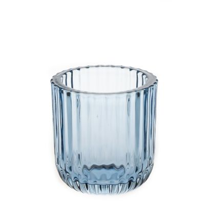 Customized Customized Round Candle Container 4oz Candle Glass Holder For Flower