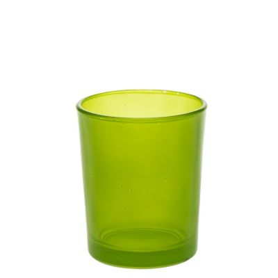 Factory Direct Sales 90ml Colored Candle Jar Round Cylinder Glass Decorative Candle Holder