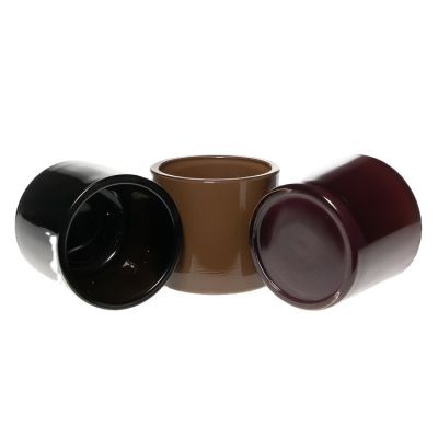 Rapid Delivery 250ml Empty Candle Jar Cylinder Black Candle Holder For Home Decor