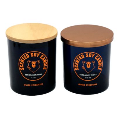 Customized Eco-friendly candles jars with wood lid