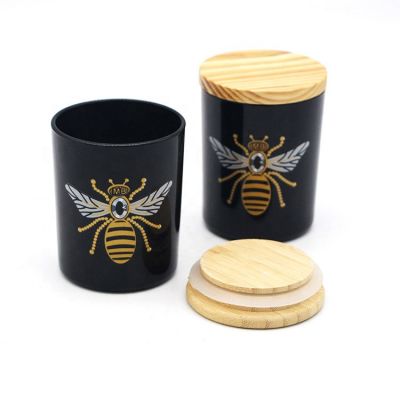 black glass jars for candle making