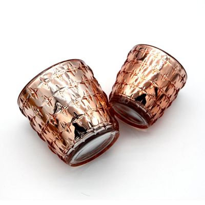 OEM Empty Luxury Glass Candle Jars for decorative