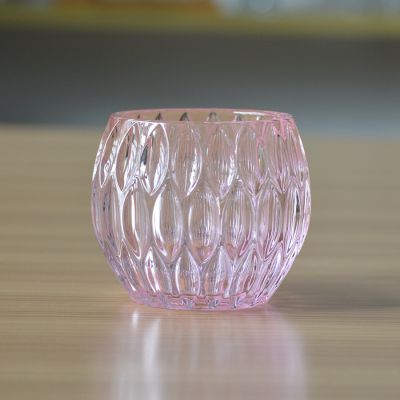 Household custom pink glass lampshade for light