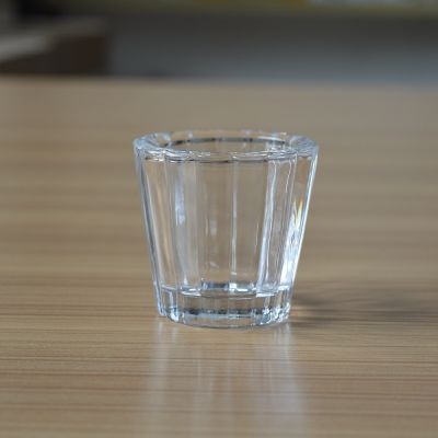 Home decoration thick wall party glass candle containers