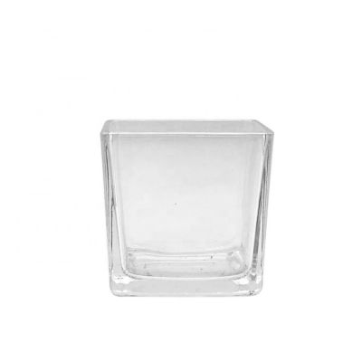 8 oz candle jars clear square glass jar 4oz 6oz 8oz 12oz candle glass jar