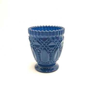 Blue Black Piink Pinted Colored Diamond Glass Votive Storage Candle Jars wholesaler Cheap Price For Promotion