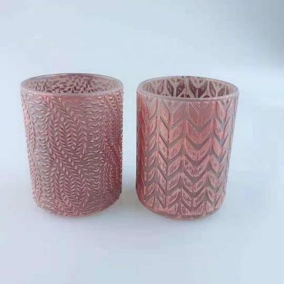 wholesale glass candle jar empty with dome lid with metal closure for candle making