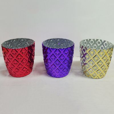 wholesale crystal candle jar with logo with box