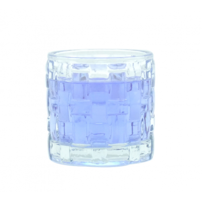 300ml high quality large candle holders glass wine glass embossed raised patterns 9oz jars for candle making