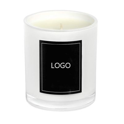 Wholesale high quality 11OZ natural scented candle in glass candle jar with lid