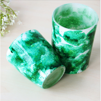 wholesale 240g extra large glass candle jars with lid