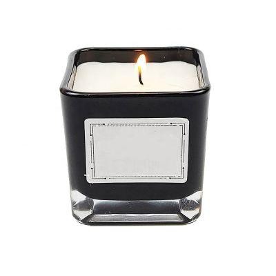 11oz 21oz Cube Glass Candle Holder Jars Elegant Container for Wedding Part Ceremony Office Decor